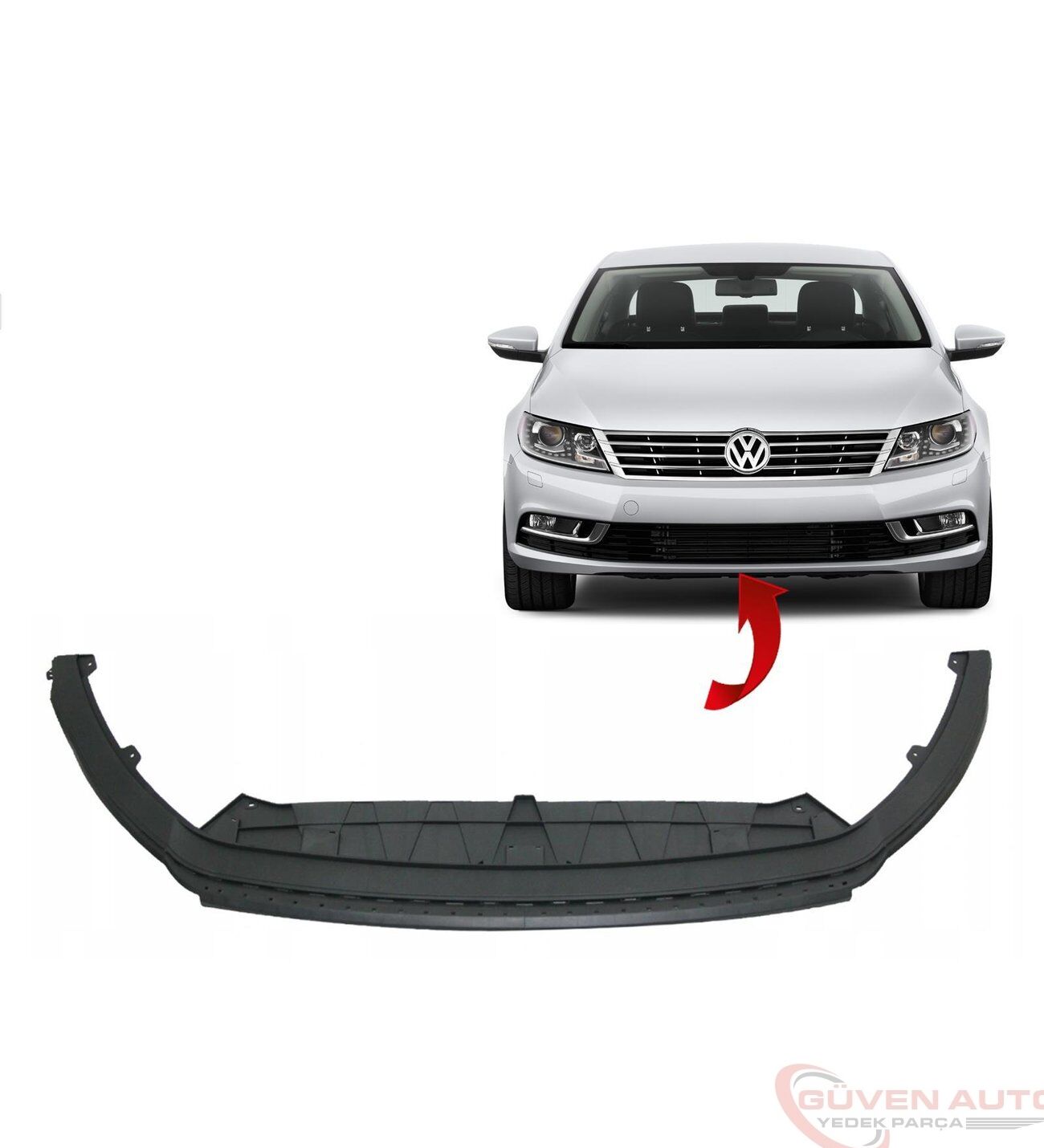 Ön Tampon Spoyler 3C8805903A Passat CC