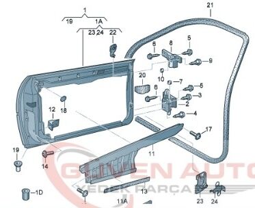 Audi A3 Sağ Ön Kapı 2004-2013        -8P4831052A