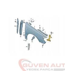 Audi A3 Hb Çamurluk Braketi Sağ 2013-2016         -8V0821136A