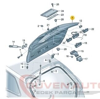 Audi A3 Hb Bagaj Kapağı 2013-2020       -8V4827025D