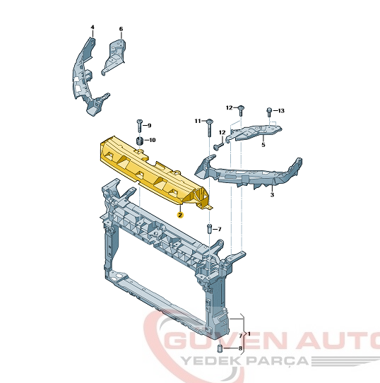 Seat Leon Cupra Tutucu Braket 5FA805505B 5FA805505A 5FA805505D
