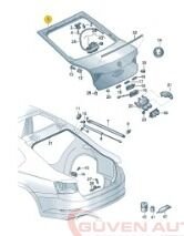 Skoda Superb Arka Bagaj Kapağı (2015-2024)  3V5827023D - 3V5827023E
