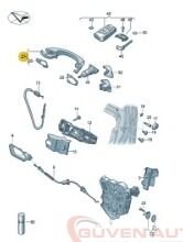 Dış Kapı Kolu Sağ Ön Sağ Arka (KEYLESLİ)   5G0837206Q       Golf 7 /Arteon / İbiza/