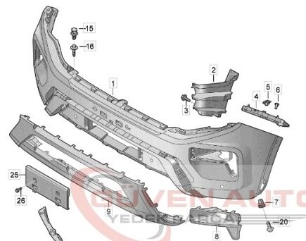 Amarok Ön Tampon 2HJ807221AR (2023-2025)