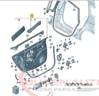 Audi A6 Sağ Ön Kapı (2006-2012)        -4F0831052D