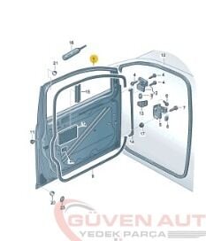 Vw Touran Sağ Ön Kapı (2003-2015)      -1T0831056AA