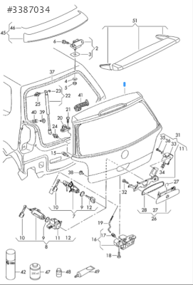 VW POLO ARKA BAGAJ KAPAĞI 2005-2009     -6QE827025E