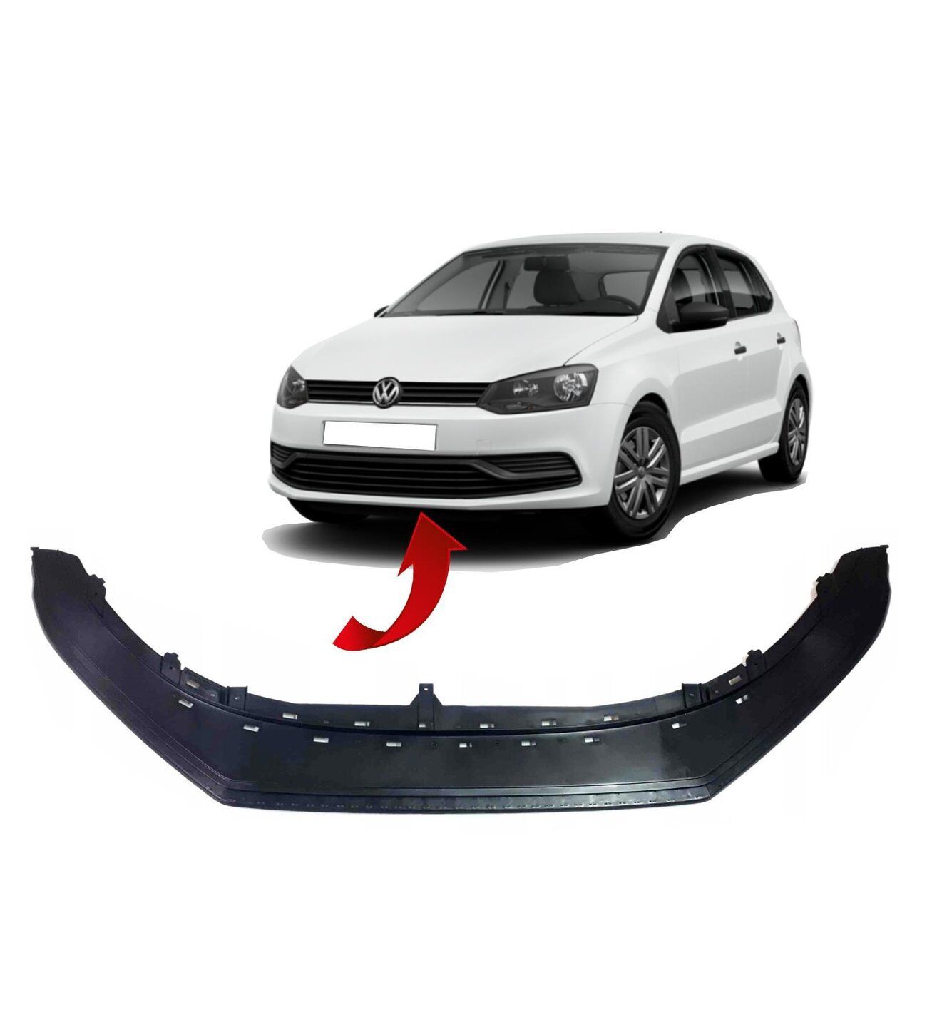VW POLO ÖN TAMPON ALT SPOYLERİ 205-2020      -6C0805915