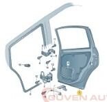 Skoda Superb Sol Arka Kapı (2002-2008)  3U5833051B 3U5833051A