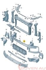 Skoda Superb Ön Tampon Demiri 2024>   3P0807109A